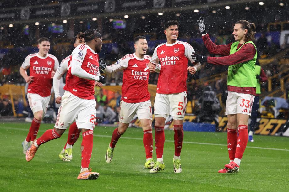 [图]英超-因卡皮耶处子球 阿森纳2-2遭狼队绝平